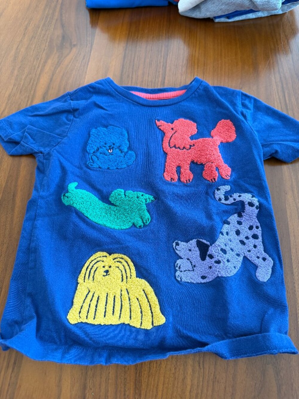 Mini Boden Boys embroidered dog t-shirt, size 5-6
